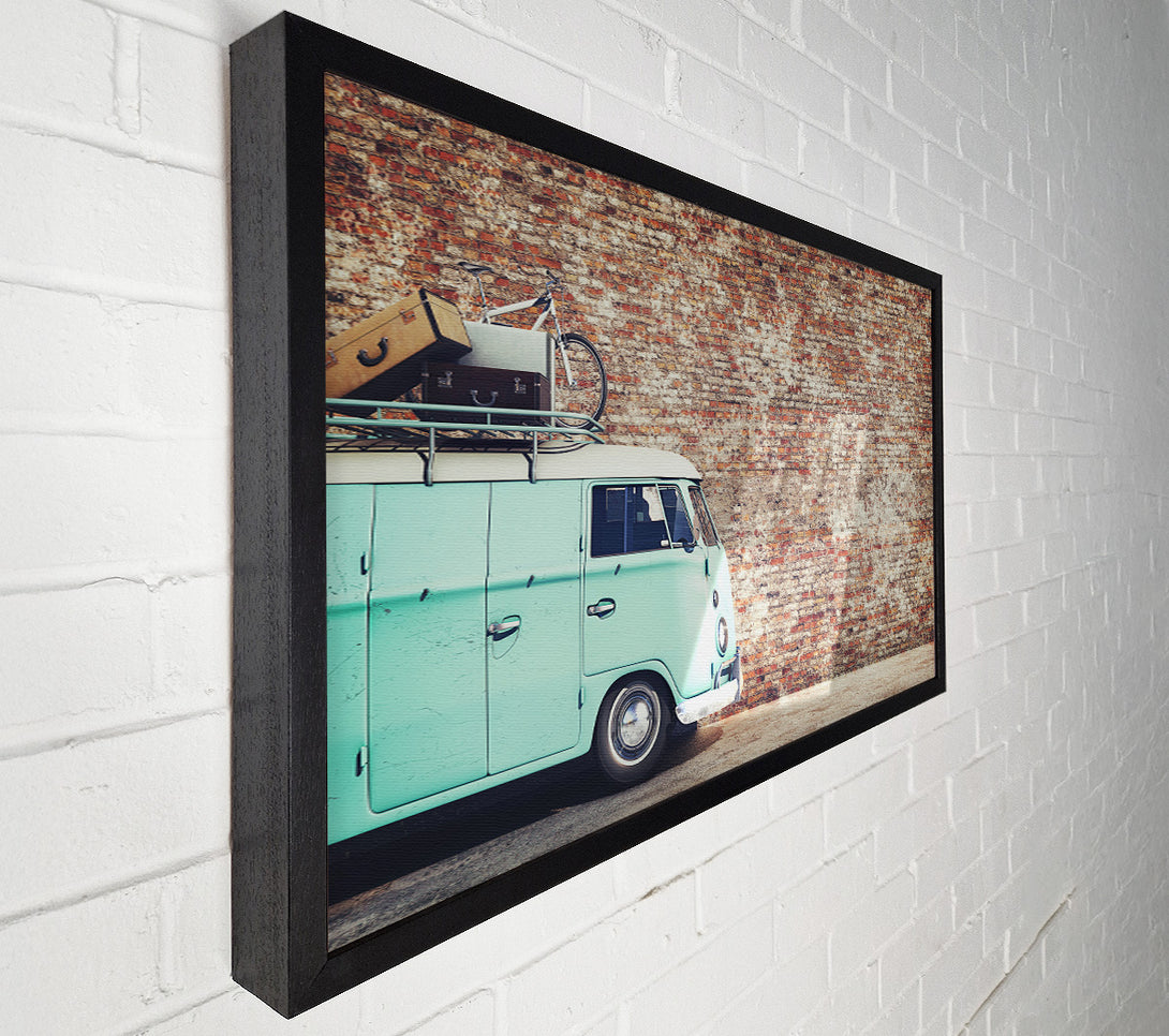  A Canvas Print of The Camper In Front Of Bricks Canvas Print