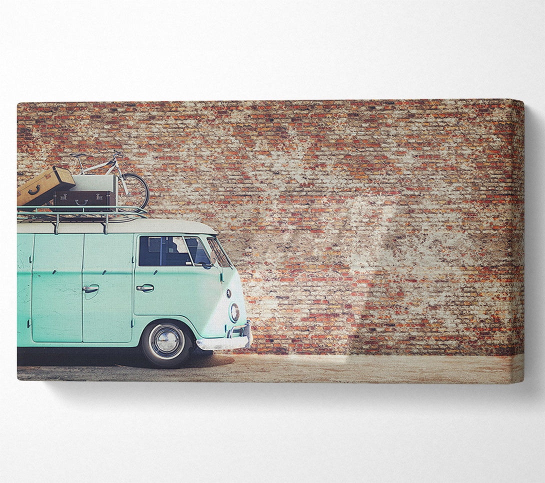  A Canvas Print of The Camper In Front Of Bricks Canvas Print