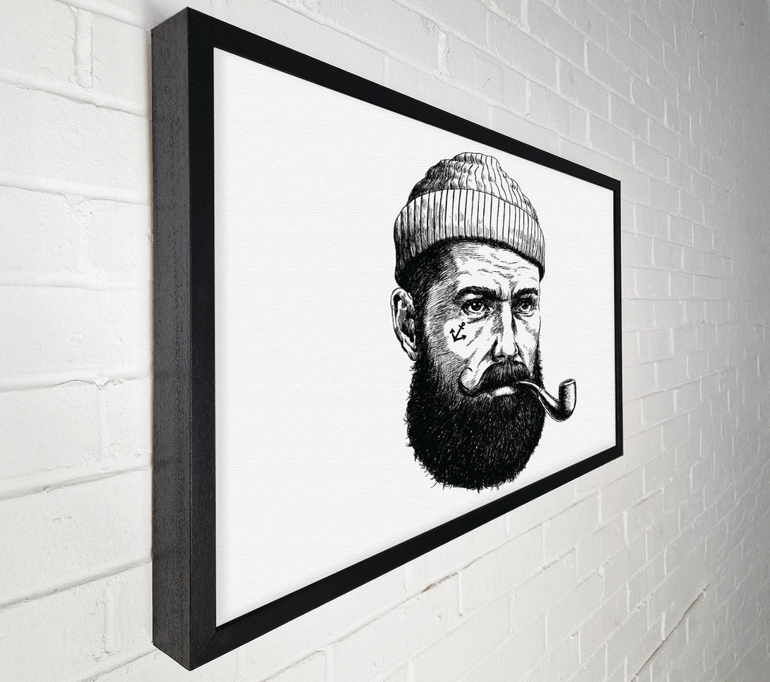  A Canvas Print of Hipster Smoker Canvas Wall Art