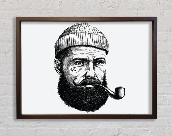 Hipster Smoker Framed Print
