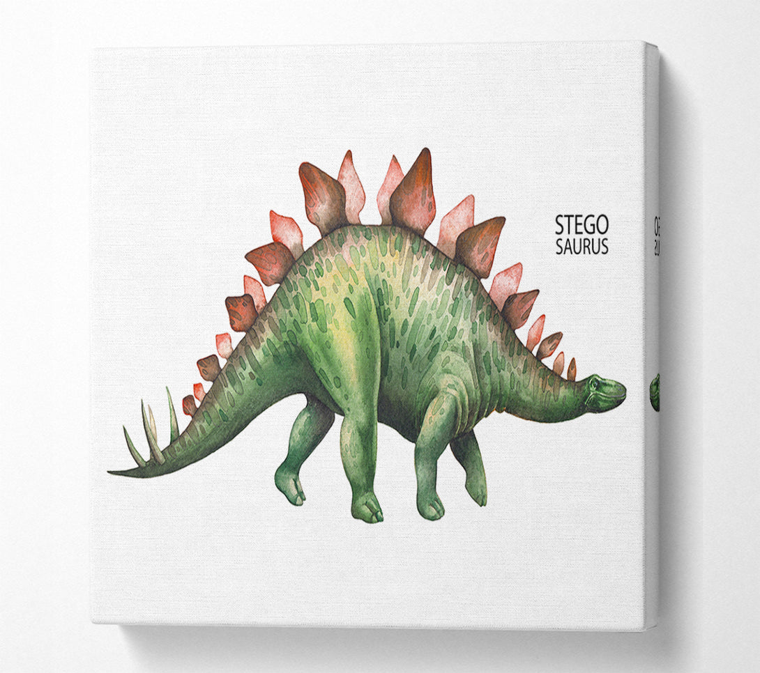  A Canvas Print of Stegosaurus Canvas Art