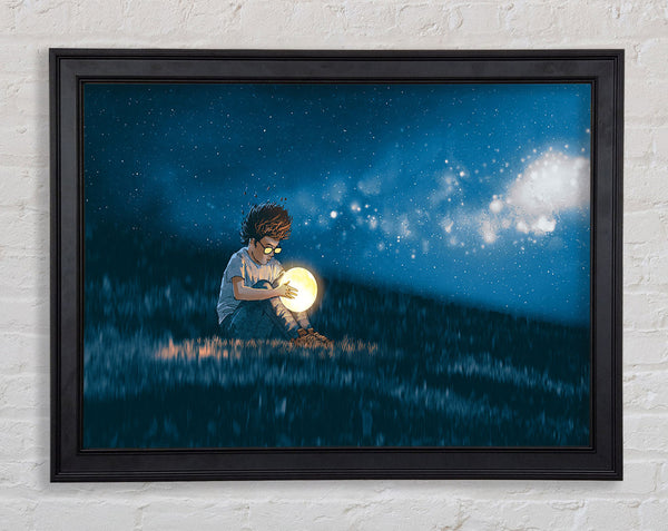 Holding The Moon Framed Print