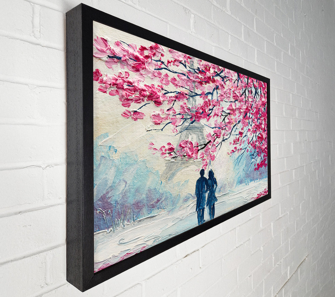  A Canvas Print of Walk Through Paris Blossom Canvas Wall Art