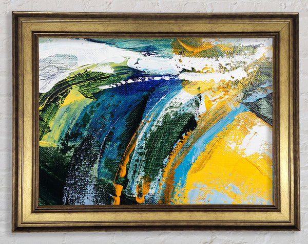Abstract Strokes Of Nature Framed Print
