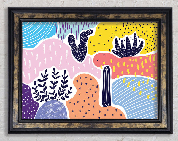 The Plants Of Modern Art Framed Print
