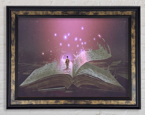 Turning The Page Of Existence Framed Print