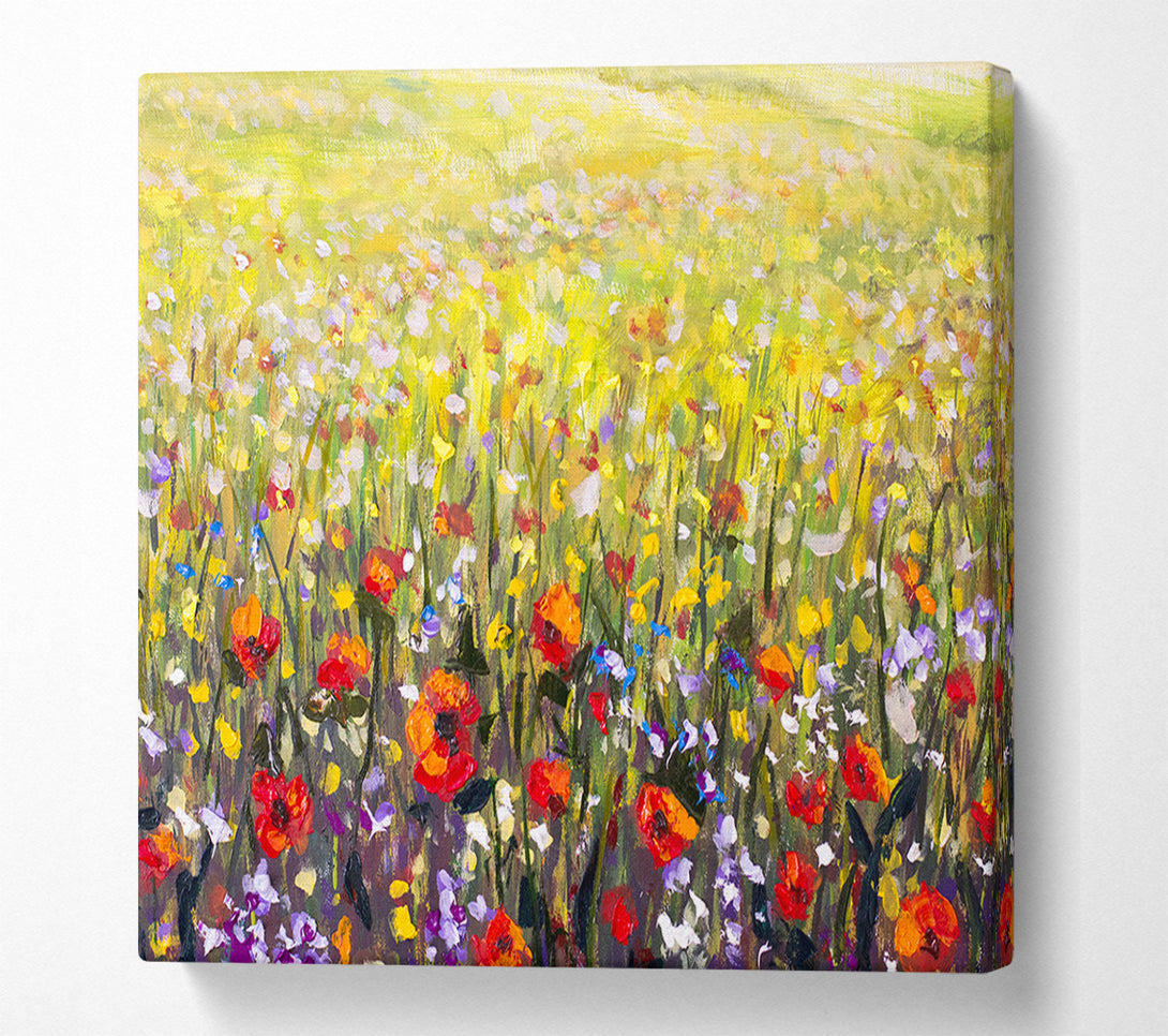  A Canvas Print of The Poppies Field Of Light Canvas Print