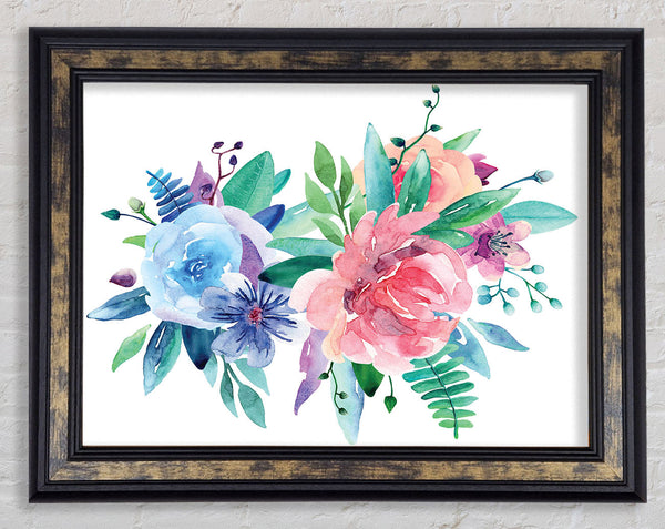 The Floral Patch Framed Print