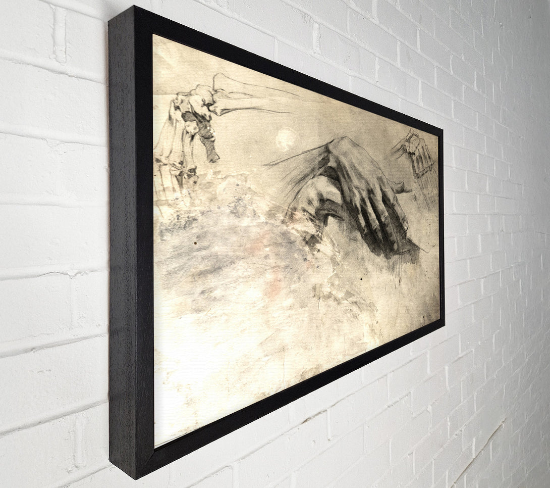  A Canvas Print of Hands Of Time And Space Canvas Art
