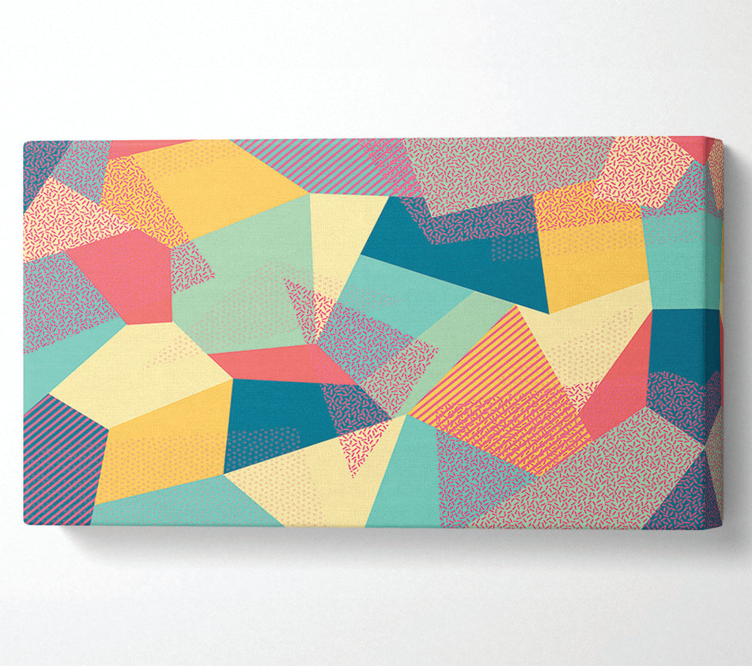  A Canvas Print of Abstract Triangles Canvas Print