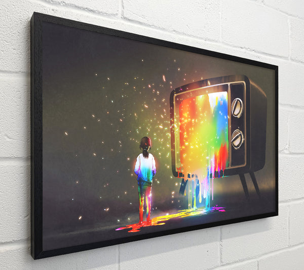 Colour Spilling Out The Tv
