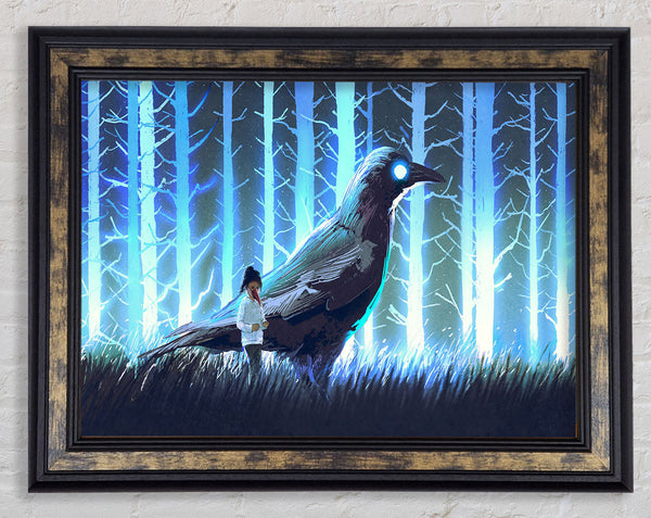 The Crow Of Enlightenment Framed Print