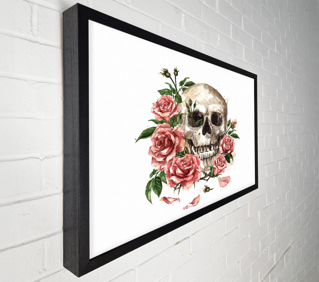  A Canvas Print of The Floral Skull Canvas Wall Art