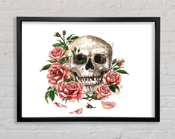 The Floral Skull Framed Print