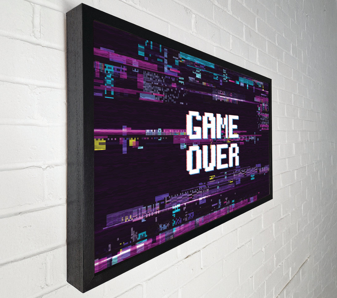  A Canvas Print of Game Over Canvas Art