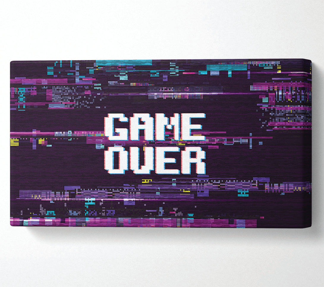  A Canvas Print of Game Over Canvas Art