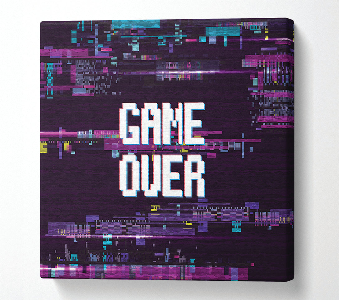  A Canvas Print of Game Over Canvas Art