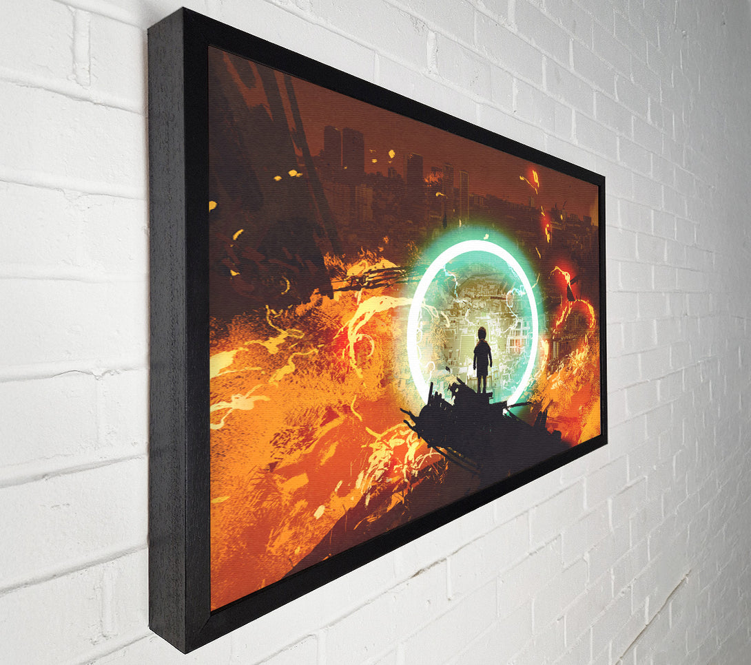 A Canvas Print of The Neon Ring Of Fire Canvas Art