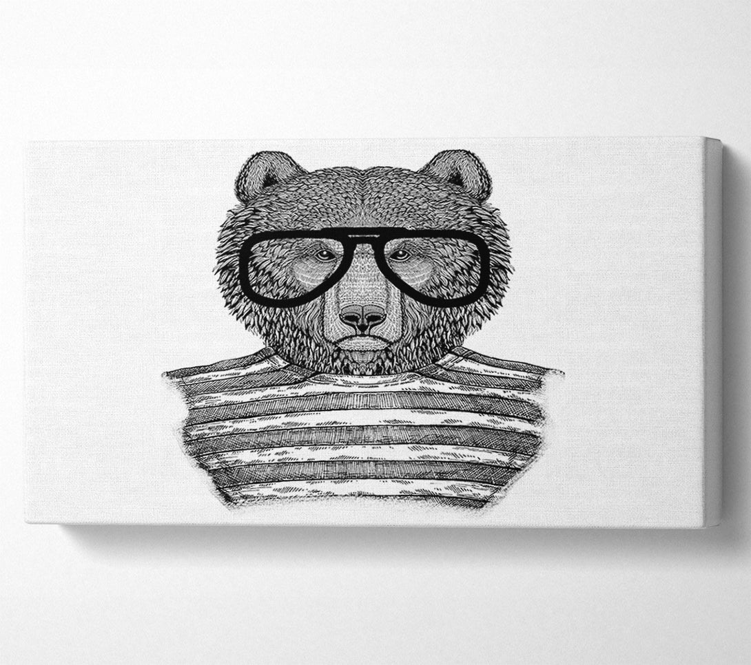  A Canvas Print of The Bear With Glasses Canvas Art