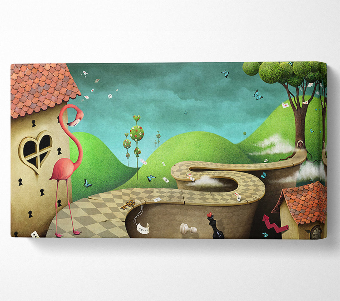  A Canvas Print of Alice In Wonderland Road Canvas Art