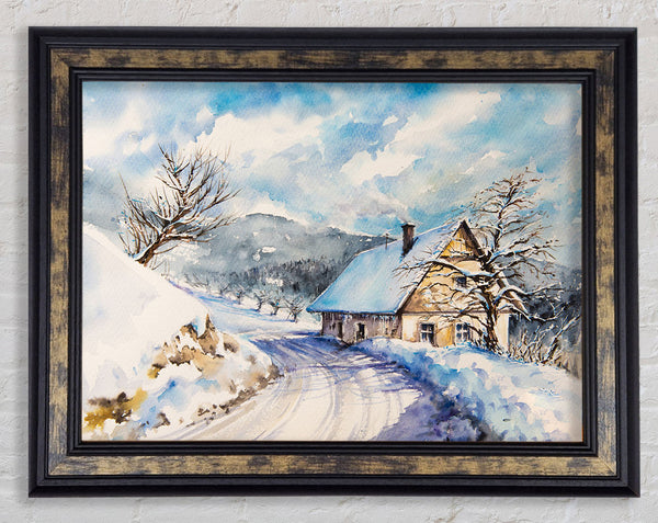 The Winter Retreat Framed Print