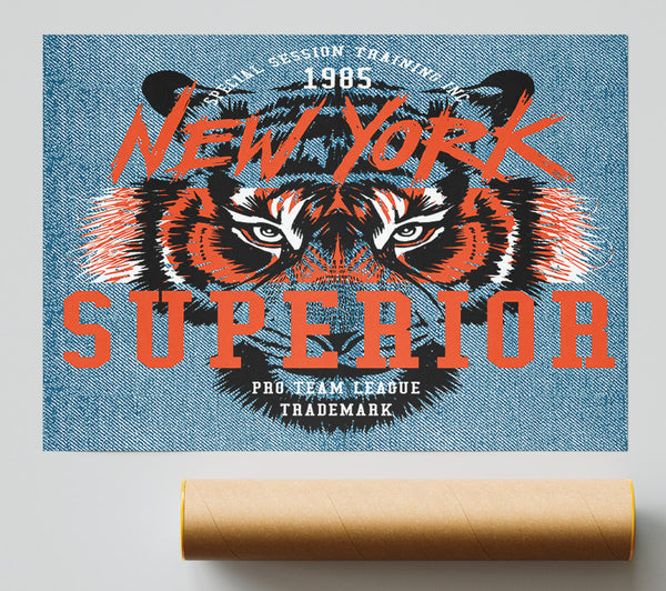 New York Tiger Superior Giclee Print