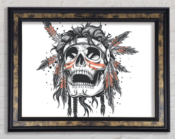 The Radical Skull Framed Print