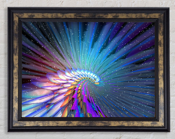 The Spiral Into The Void Framed Print