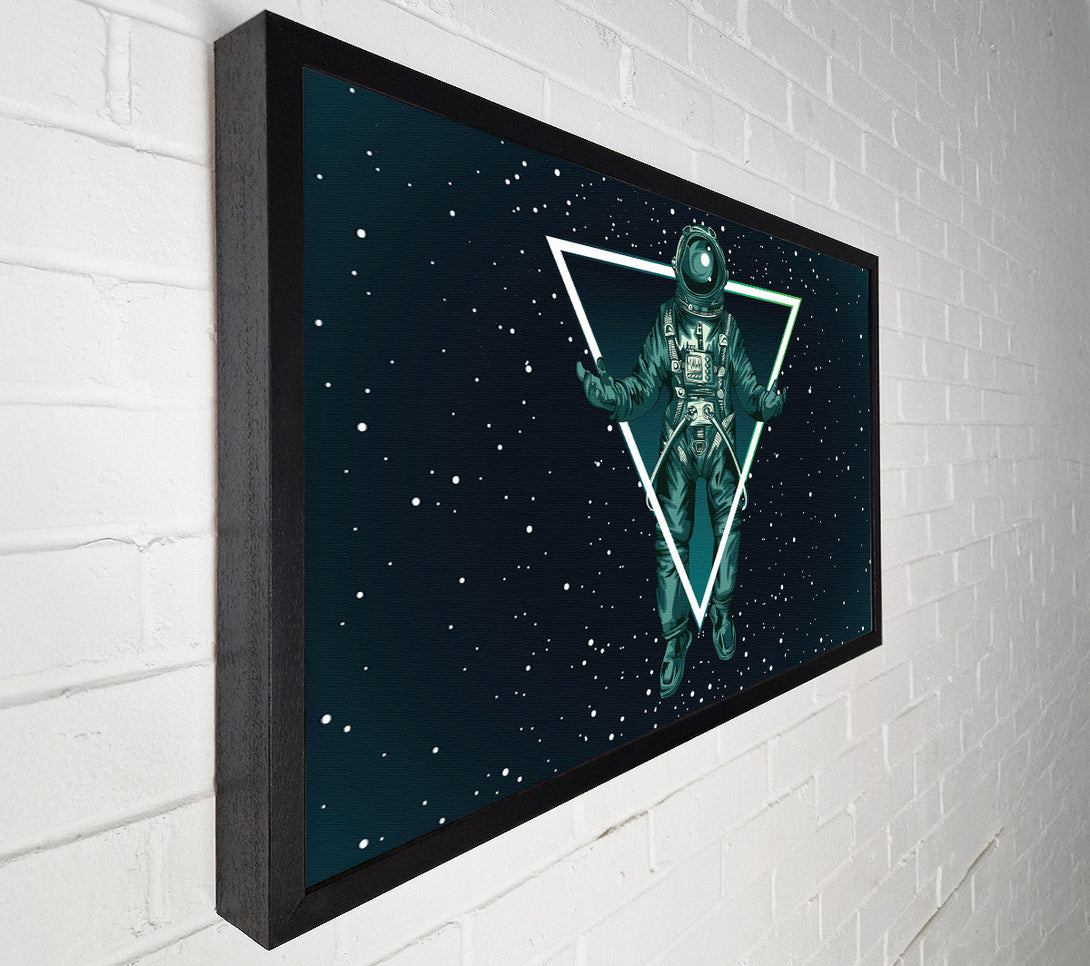  A Canvas Print of Triangle Space Man Canvas Print