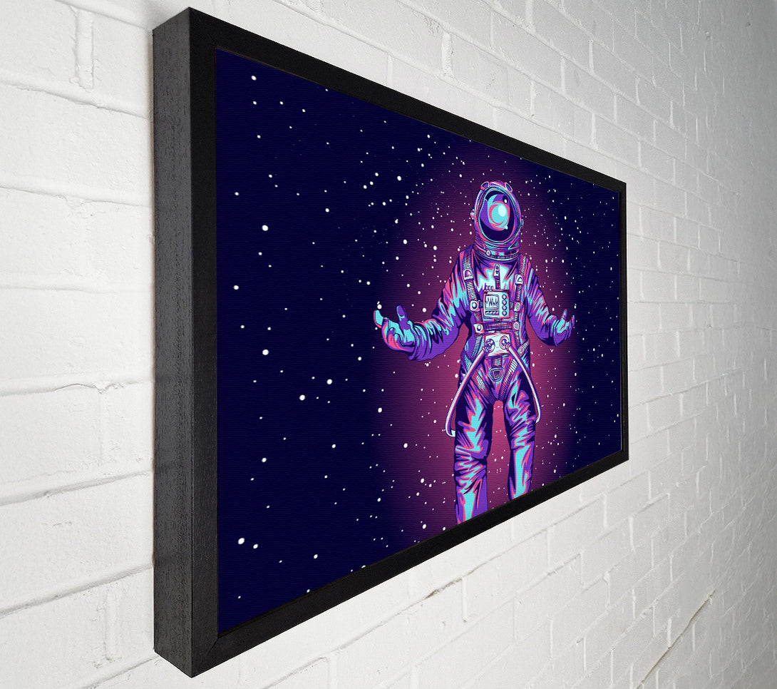  A Canvas Print of Spaceman Star Purple Canvas Art