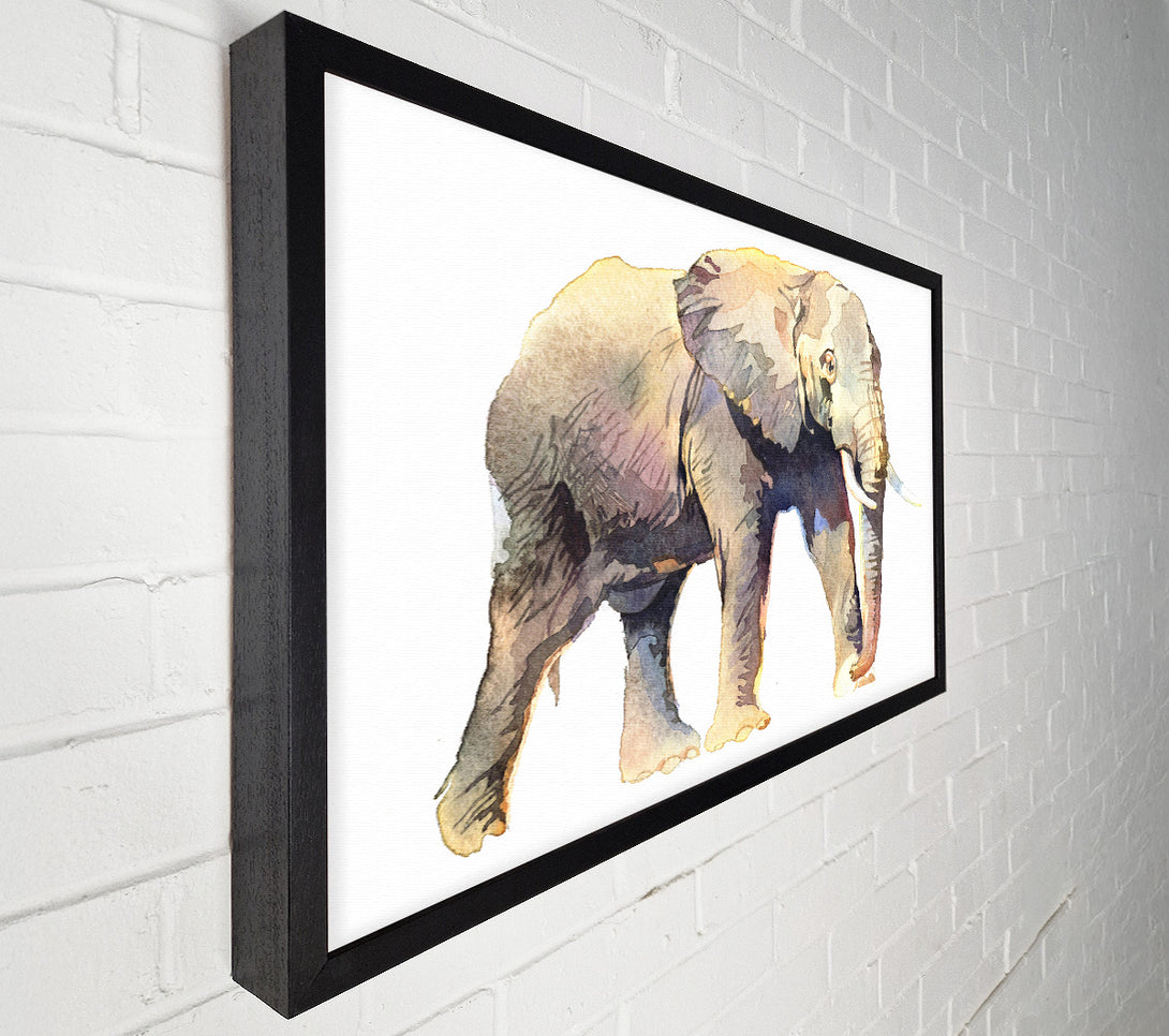  A Canvas Print of Humble Elephant Canvas Print