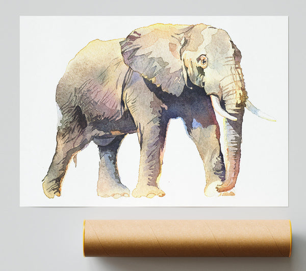 Humble Elephant Print