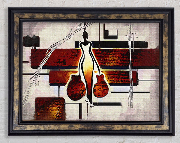 Bringing The Water Framed Print