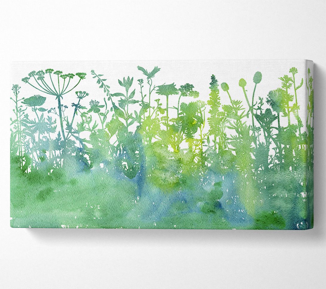  A Canvas Print of The Outline Of Flora Canvas Wall Art