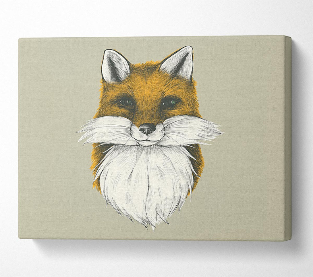  A Canvas Print of The Fox Face Canvas Print
