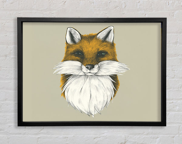 The Fox Face Framed Print