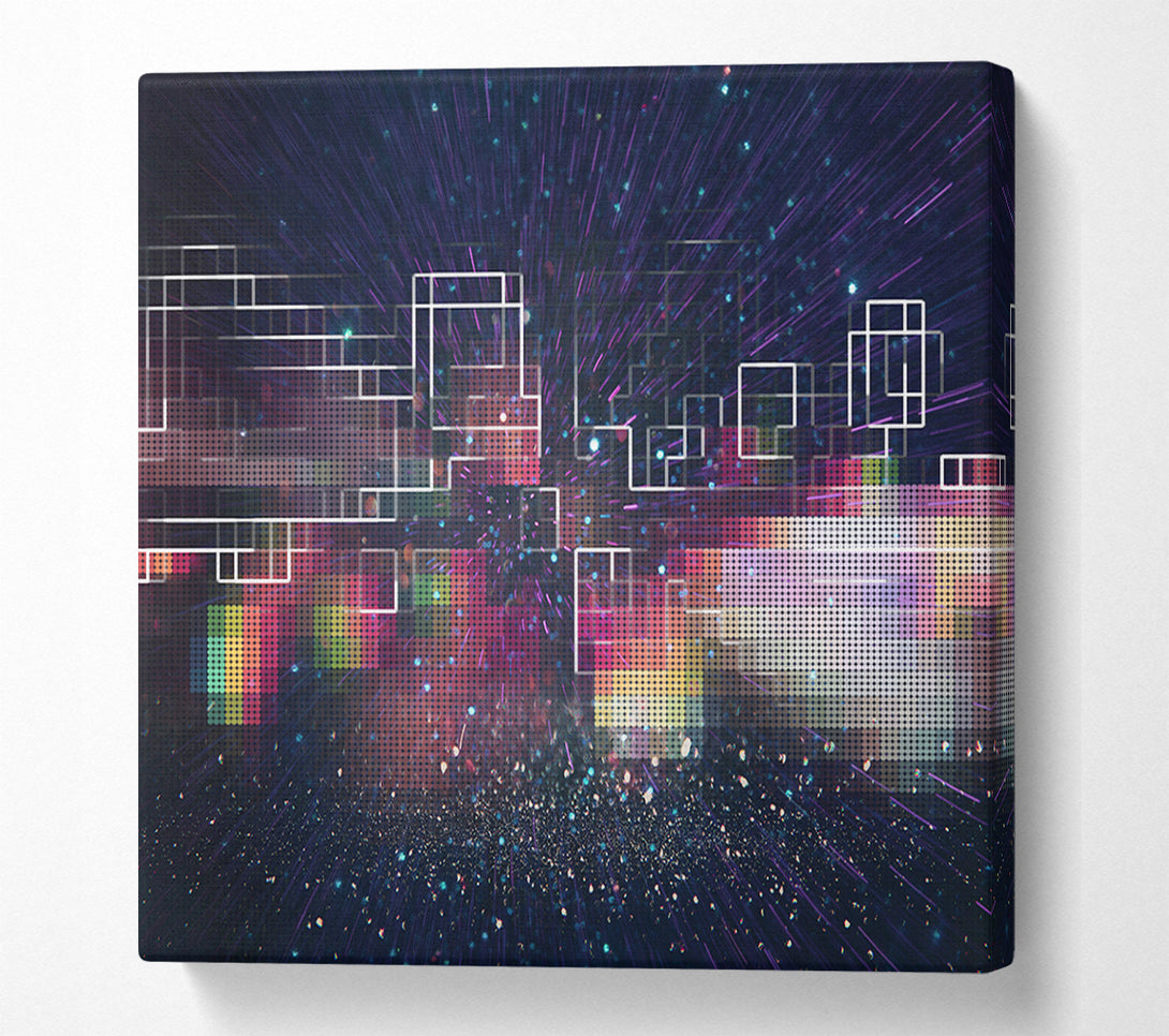  A Canvas Print of Squares Of The Universe Canvas Print