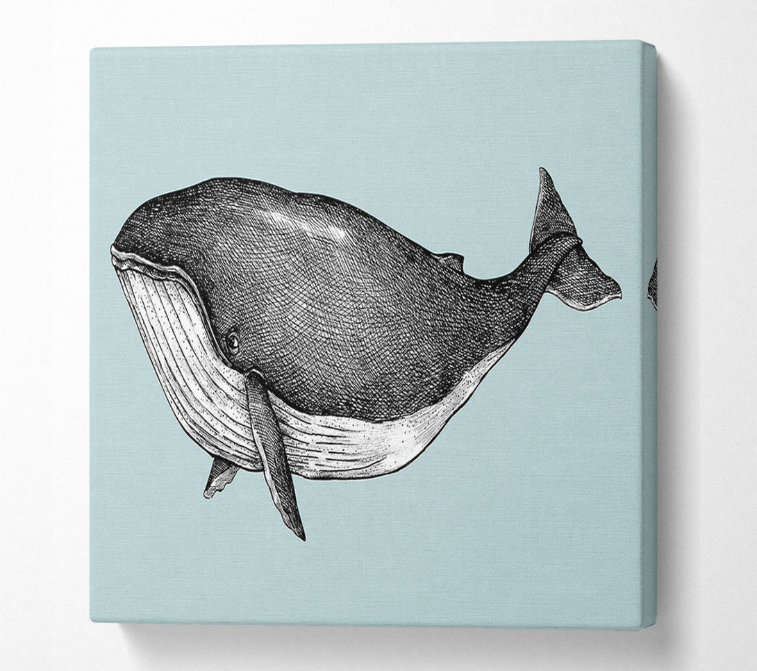  A Canvas Print of Big Fat Whale Canvas Art