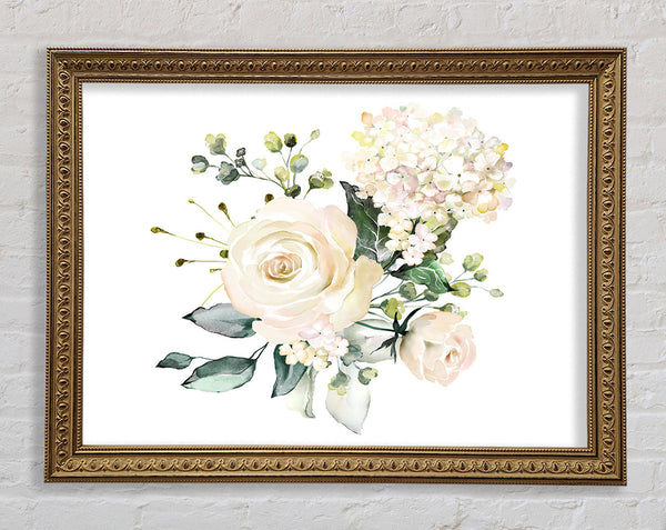 Light Pink Roses Display Framed Print