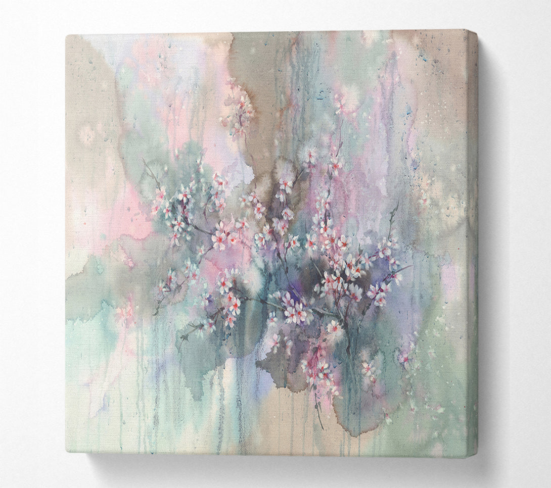  A Canvas Print of Abstract Flower Paradise Canvas Wall Art