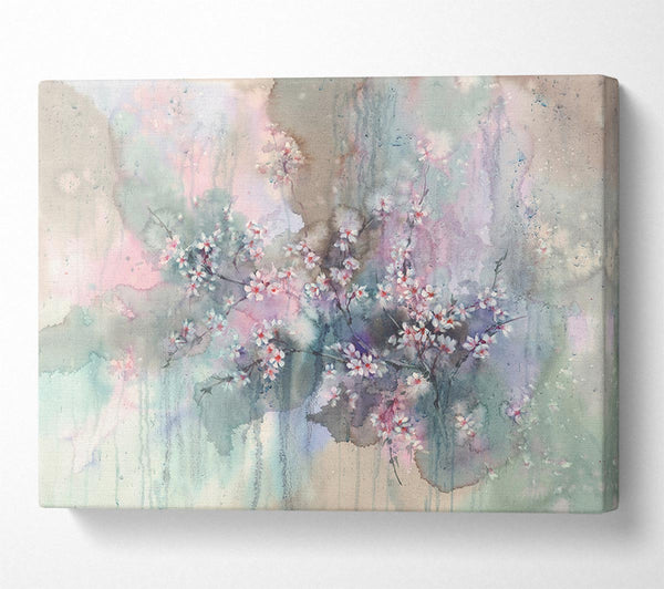  A Canvas Print of Abstract Flower Paradise Canvas Wall Art