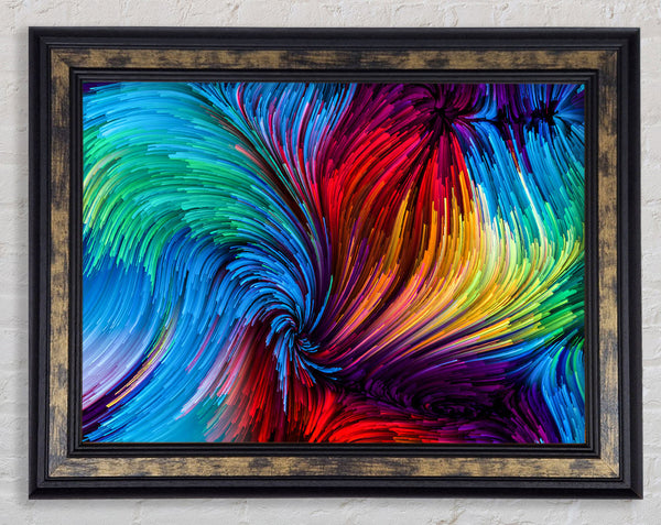 Strong Lines Of Circulation Framed Print
