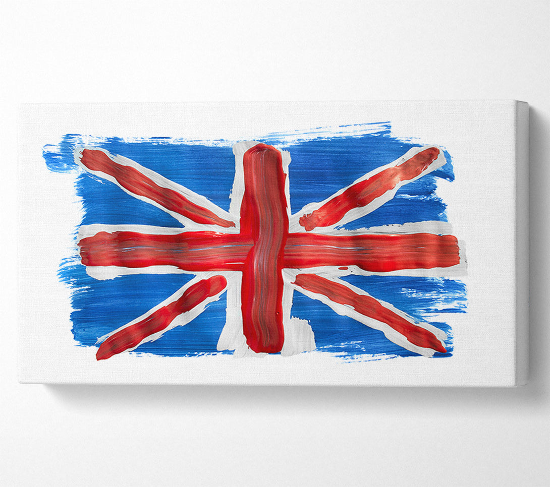  A Canvas Print of Union Jack Painting Canvas Wall Art
