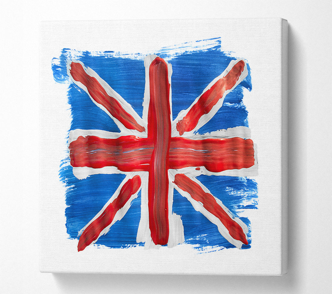  A Canvas Print of Union Jack Painting Canvas Wall Art