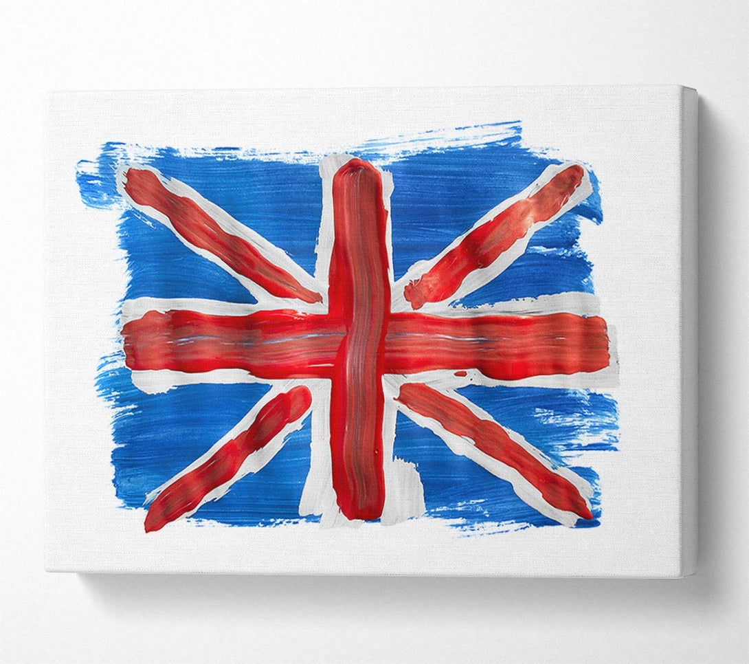  A Canvas Print of Union Jack Painting Canvas Wall Art