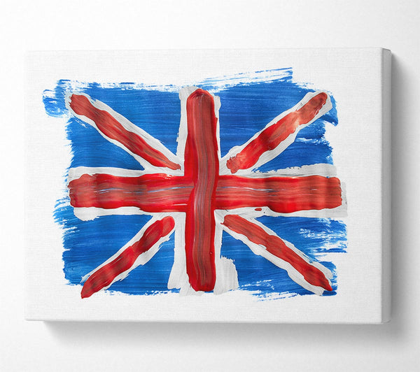  A Canvas Print of Union Jack Painting Canvas Wall Art