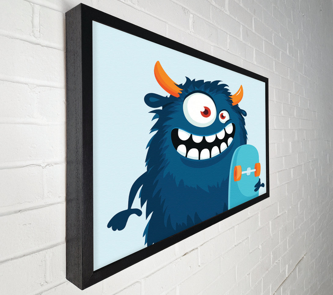  A Canvas Print of Monster Skateboarder Canvas Art