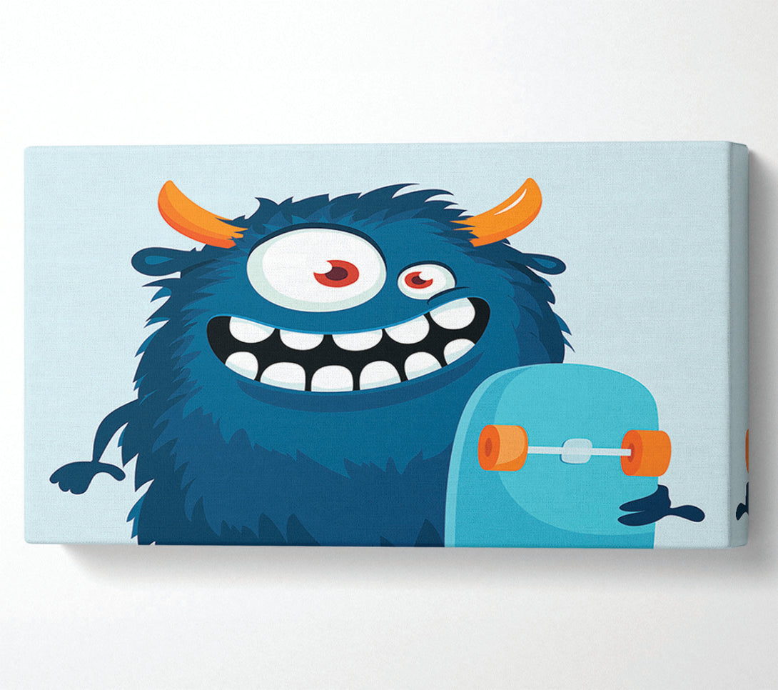  A Canvas Print of Monster Skateboarder Canvas Art