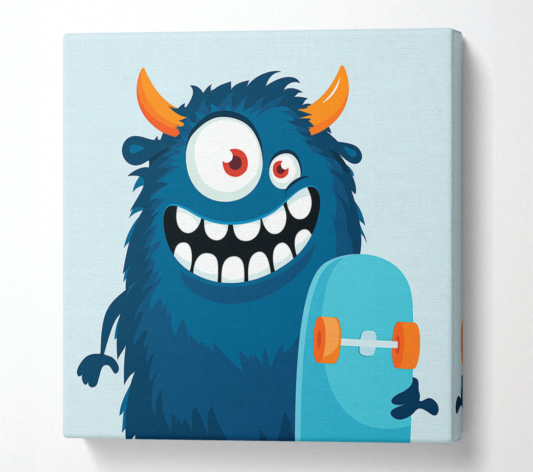  A Canvas Print of Monster Skateboarder Canvas Art