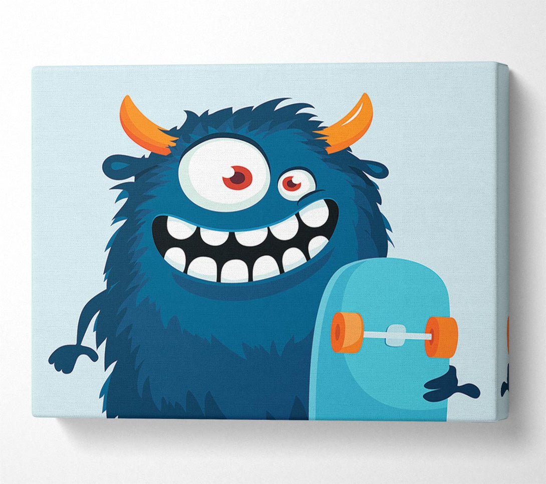 A Canvas Print of Monster Skateboarder Canvas Art
